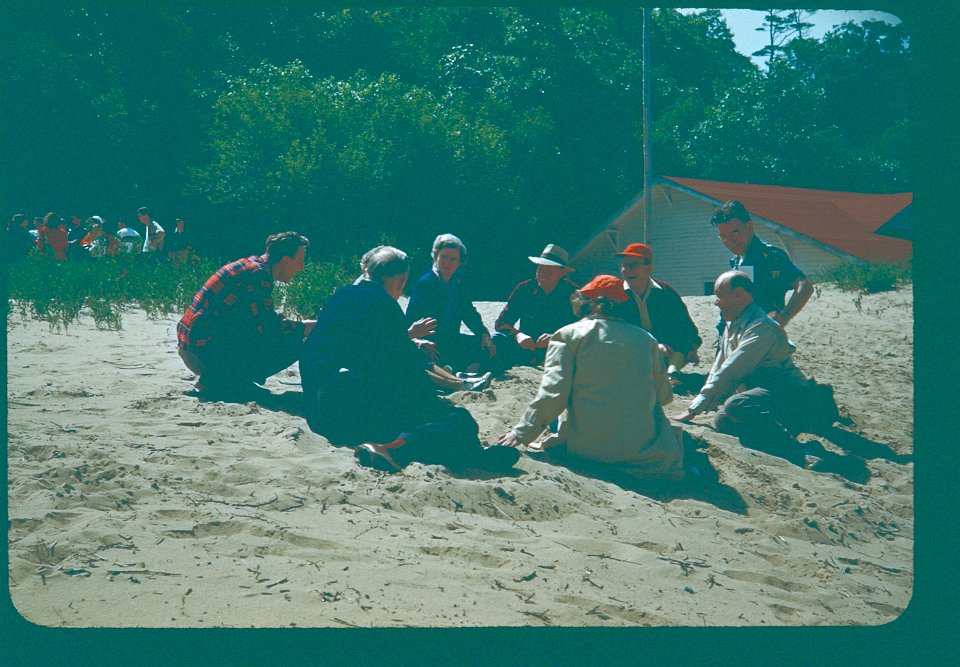 Campers on Beach 1969